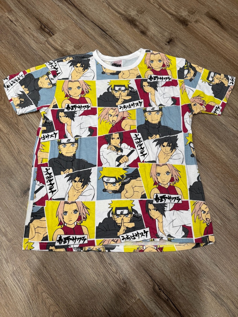 Naruto Shippuden All-Over Print Graphic T-shirt